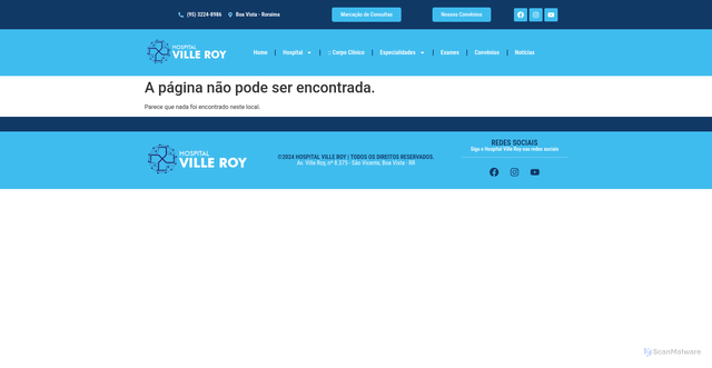 Security scan screenshot of https://hospitalvilleroy.com.br/wp-includes/fonts/icons/