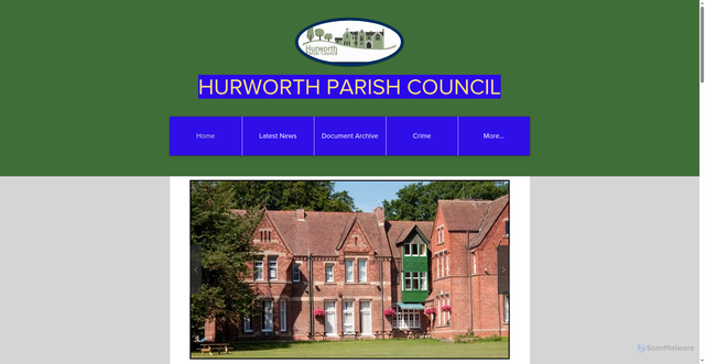 Security scan screenshot of http://www.hurworthparishcouncil.org.uk/