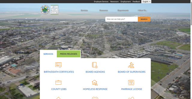 Security scan screenshot of https://www.fresnocountyca.gov/