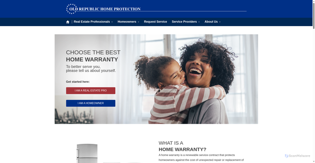 Security scan screenshot of https://www.orhp.com/
