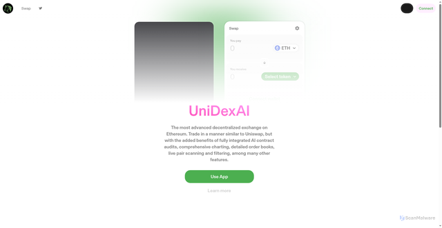 Security scan screenshot of http://www.unidexai-temp.vercel.app/