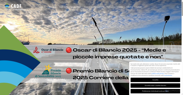 Security scan screenshot of https://www.cadf.it/