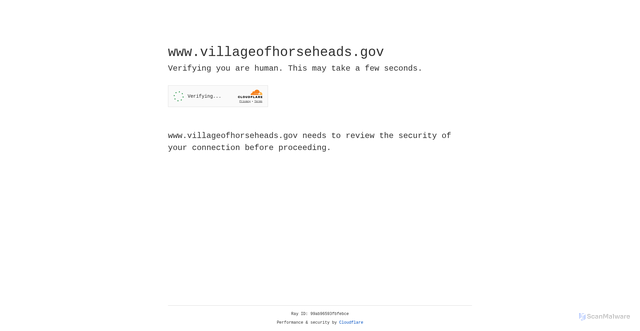 Security scan screenshot of https://www.villageofhorseheads.gov/