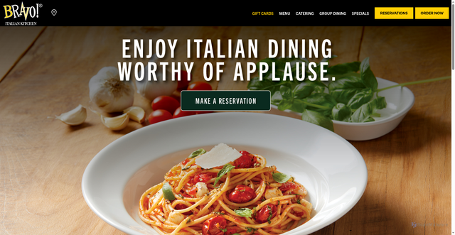 Security scan screenshot of https://www.bravoitalian.com/