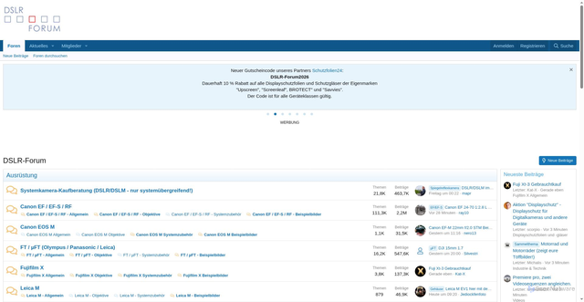 Security scan screenshot of https://www.dslr-forum.de