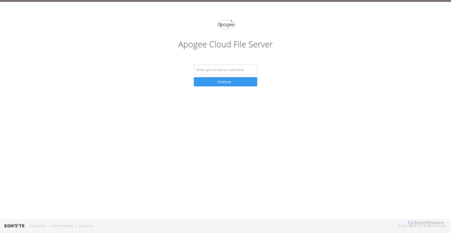 Security scan screenshot of https://apog.egnyte.com