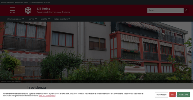 Security scan screenshot of https://www.cit-torino.it/