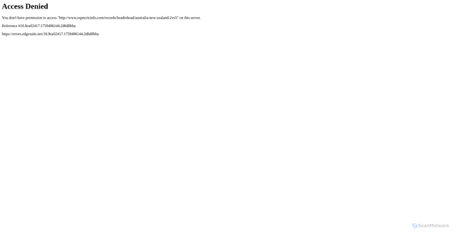 Security scan screenshot of https://www.espncricinfo.com/records/headtohead/australia-new-zealand-2vs5