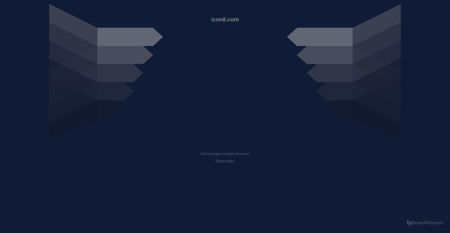 Security scan screenshot of https://icon8.com