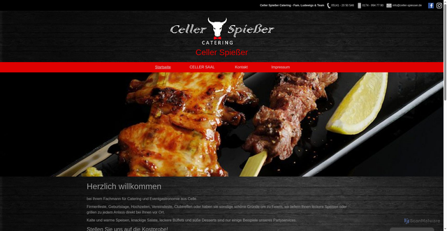 Security scan screenshot of https://celler-spiesser.de