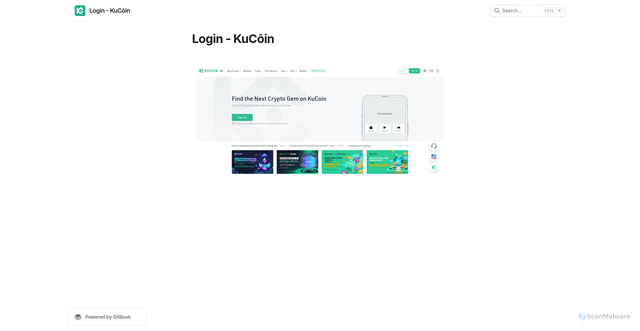 Security scan screenshot of https://kioxconloign.gitbook.io/us/