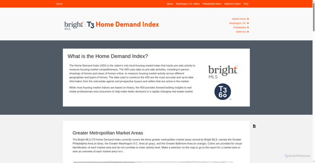 Security scan screenshot of https://homedemandindex.com