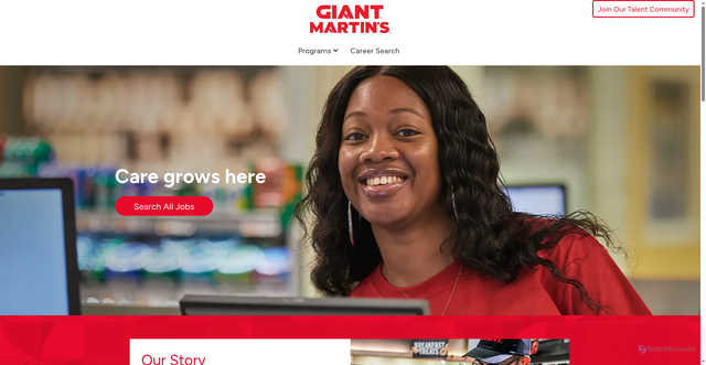 Security scan screenshot of https://thegiantcompany.careerswithus.com/