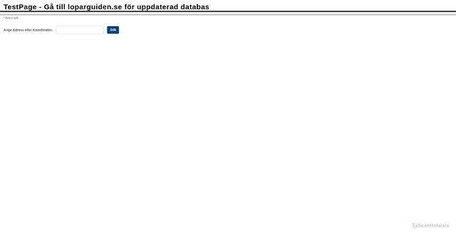 Security scan screenshot of https://paers.se