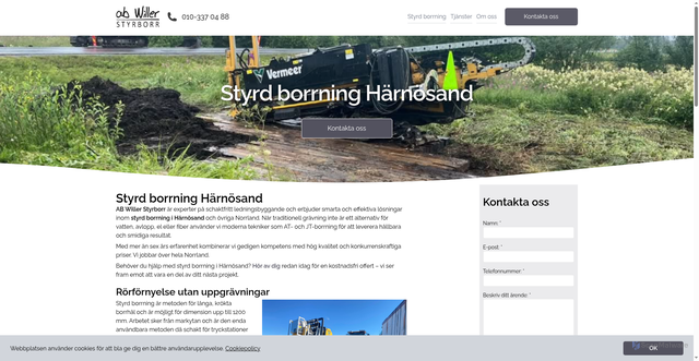 Security scan screenshot of https://styrdborrningharnosand.se