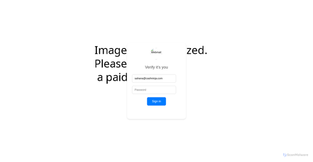 Security scan screenshot of https://9000-firebase-pcwork-1773224869110.cluster-p5o54ufozbgxywgwqxykwgahws.cloudworkstations.dev/#sahana@cashninja.com