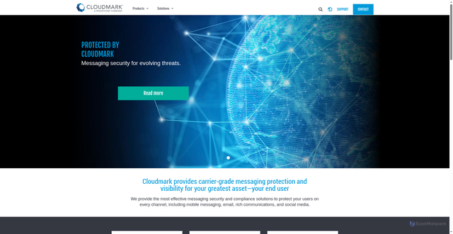 Security scan screenshot of https://lvc.cloudmark.com