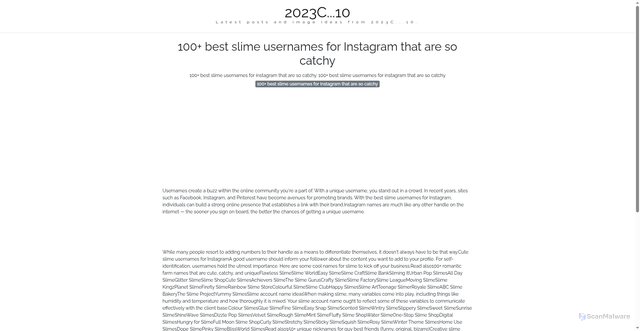 Security scan screenshot of https://pikselmotionline-dpiuf3ygir9m.edgeone.app/100-best-slime-usernames-for-instagram-that-are-so-catchy.html