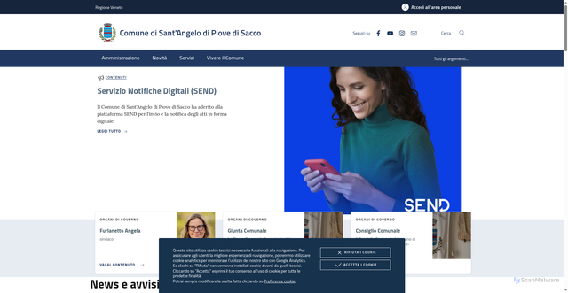 Security scan screenshot of https://www.santangelopiove.net