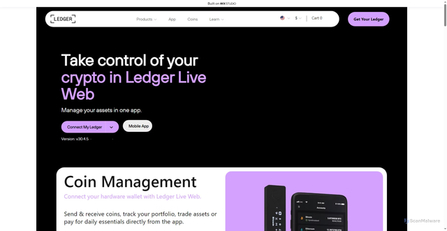 Security scan screenshot of https://global-ledgr.wixstudio.com/en-desktop