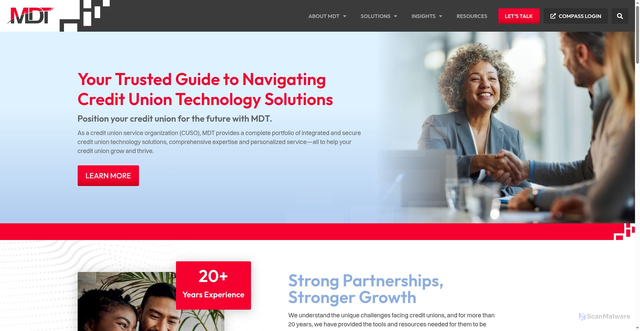 Security scan screenshot of https://mdtmi.com