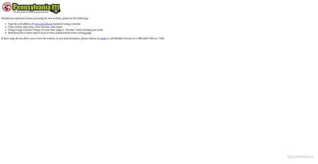 Security scan screenshot of ams.pa1call.org