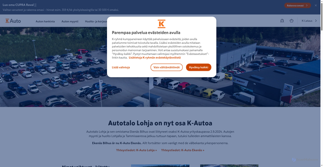 Security scan screenshot of https://autotalolohja.fi
