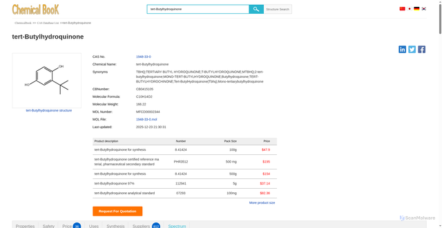 Security scan screenshot of https://zhaike-mkltlkfzc1.edgeone.dev/ChemicalProductProperty_EN_CB0415105.html