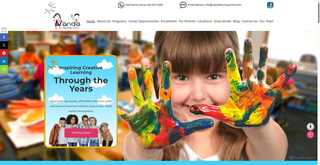 Security scan screenshot of https://nandalearningcenter.com/