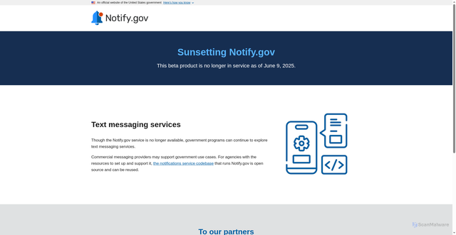 Security scan screenshot of https://beta.notify.gov/