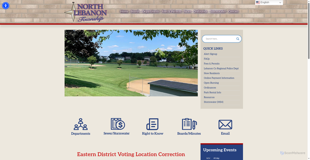 Security scan screenshot of https://northlebanontwppa.gov/