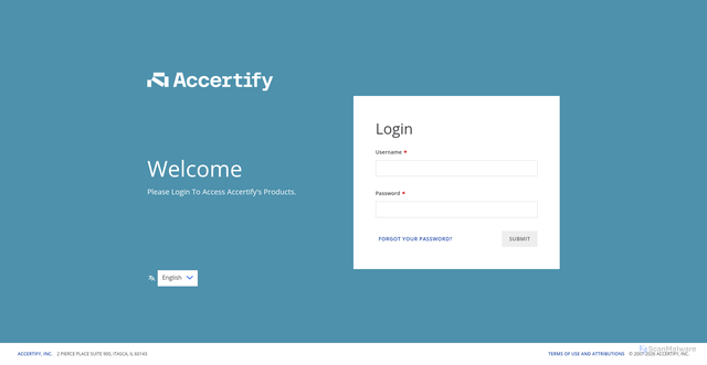 Security scan screenshot of https://app01.accertify.net
