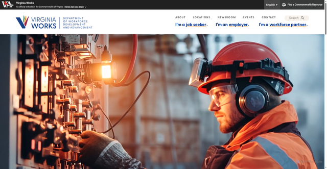 Security scan screenshot of https://virginiaworks.gov/