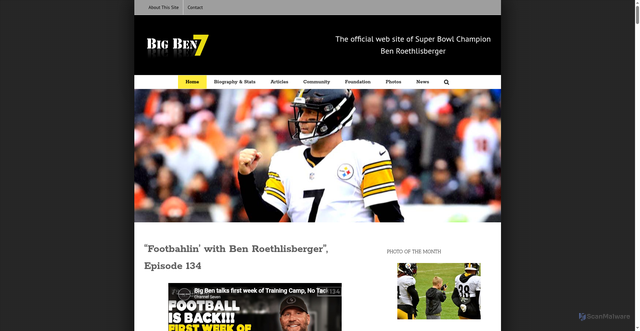 Security scan screenshot of http://bigben7.com/