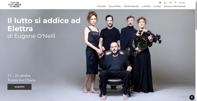 Security scan screenshot of https://www.teatronazionalegenova.it/