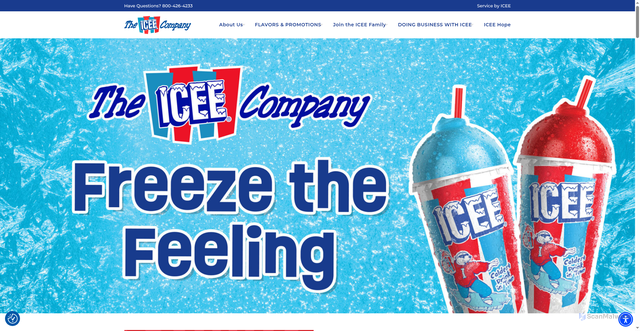 Security scan screenshot of https://icee.com