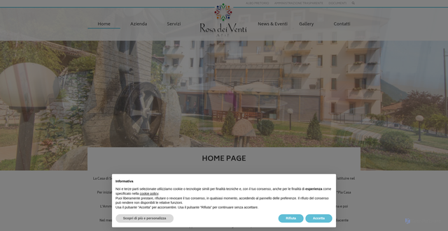 Security scan screenshot of https://www.rosadeiventi.tn.it/