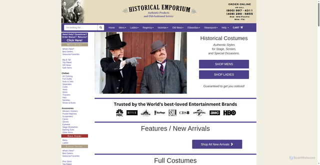 Security scan screenshot of https://cdn.historicalemporium.com