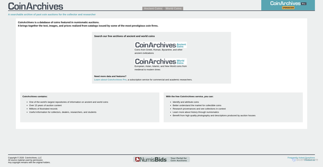 Security scan screenshot of https://numisbids.com