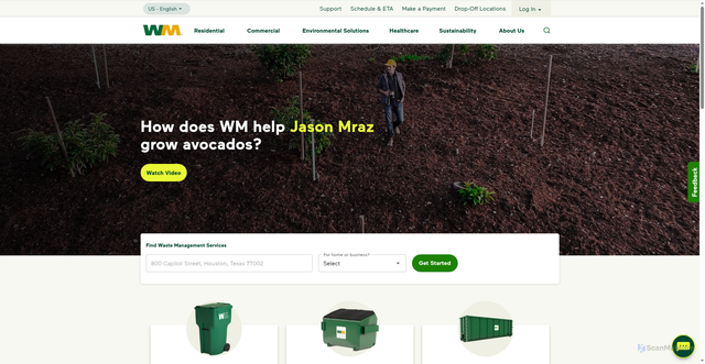 Security scan screenshot of https://wm.com