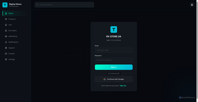 Security scan screenshot of https://rxstore24-gkm3y6mm0i.edgeone.app/