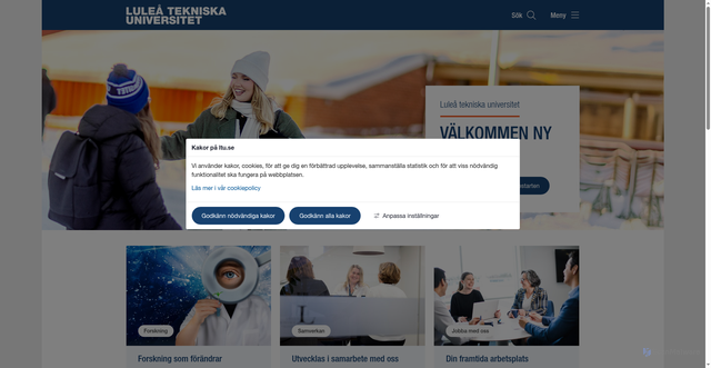Security scan screenshot of https://www.ltu.se/