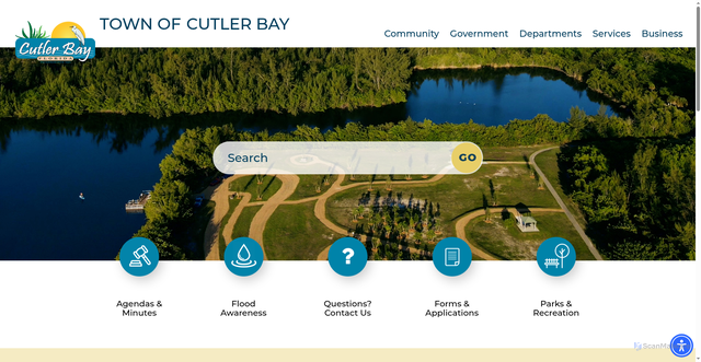 Security scan screenshot of https://www.cutlerbay-fl.gov/