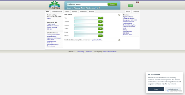 Security scan screenshot of https://medvik.cz