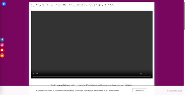 Security scan screenshot of https://dvmedia.se