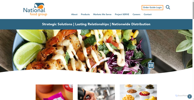 Security scan screenshot of https://nationalfoodgroup.com