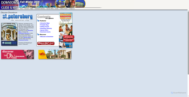 Security scan screenshot of https://www.discoverdowntown.com/