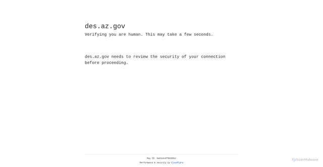 Security scan screenshot of https://des.az.gov/ADDPC/Home/