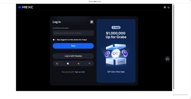 Security scan screenshot of https://io-mexcs.wixstudio.com/en-us