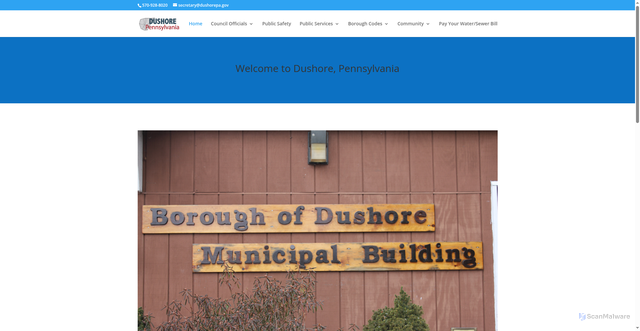 Security scan screenshot of https://www.dushorepa.gov/